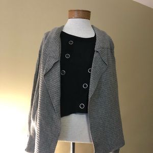 Allsaints black and grey sweater. 8/M